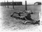 Victims of mass burning of 250 Polish and French slave laborers at Nazi camp near Leipzig on April 19, 1945