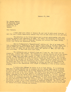 Letter from W. E. B. Du Bois to George Padmore