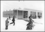 Playing in the Snow at Harrison Elementary School