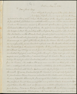 Copy of letter from William Lloyd Garrison, Boston, [Mass.], to Samuel May, May 5, 1868