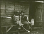 [Zora Neale Hurston and an unidentified man probably at a recording site, Belle Glade, Florida]