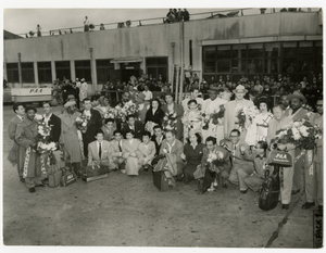 Jazz at the Philharmonic in Japan, 1953. [Black-and-white photoprint.]