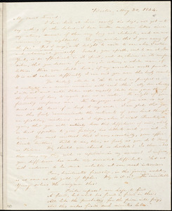 Letter from William Lloyd Garrison, Boston, [Mass.], to Anna Elizabeth Benson, May 20, 1834