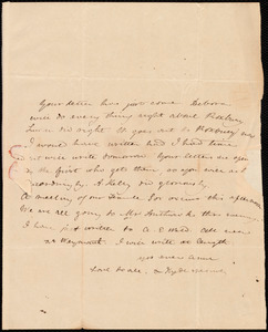 Letter from Anne Warren Weston to Caroline Weston