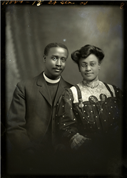 Red J. C. Bell and unidentified woman