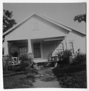 Photograph of the home of Mr. and Mrs. James Milner after remodeling, Manchester, Georgia