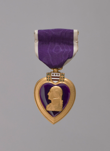 Purple Heart medal awarded posthumously to Tuskegee Airman 2d Lt. James McCullin