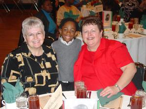 Multicultural Center members at their table, BHM banquet 2006