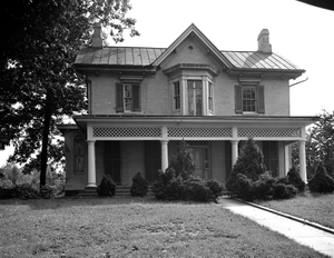 Original Frederick Douglas [Douglass] House in Anacostia [black-and-white photonegative]