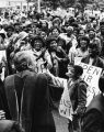 "Clergy demonstrate against school strike."