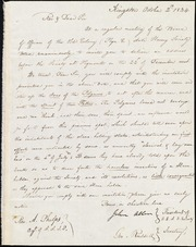 Letter to] Rev & Dear Sir [manuscript