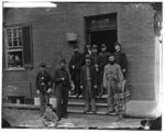 [Washington, D.C. Officers at door of Seminary Hospital (formerly Georgetown Female Seminary), 30th St. at N, Georgetown]