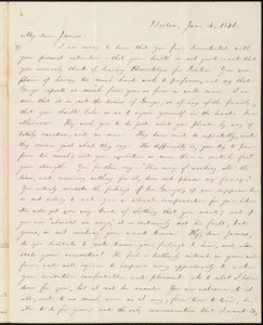 Letter from William Lloyd Garrison, Boston, [Mass.], to James Holley Garrison, Jan. 4, 1841