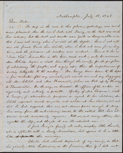 Letter from William Lloyd Garrison, Northampton, [Mass.], to Helen Eliza Garrison, July 18, 1848