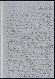 Letter to] My dear Mr. May [manuscript