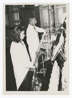 Two Unidentified Students in Science Classroom, circa 1955