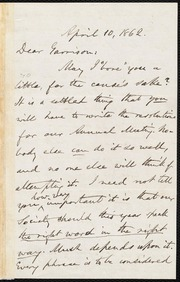 Letter to] Dear Garrison [manuscript