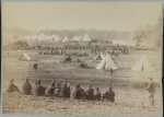 [Confederate prisoners captured in the Battle of Front Royal being guarded in a Union camp in the Shenandoah Valley]