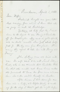 Letter from William Lloyd Garrison, Providence, [R.I.], to Helen Eliza Garrison, April 3, 1866