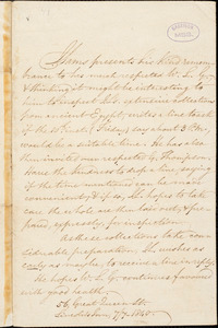 Letter from Joseph Sams, 56 Great Queen St., Lincoln's Inn, [London, England], to William Lloyd Garrison, 1840 [July] 7