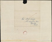 Letter to] Rev & Dear Sir [manuscript