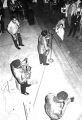 Members of Bobby Moore and the Rhythm Aces performing on stage at a dance at the National Guard Armory on Dallas Avenue in Selma, Alabama.