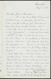 Letter to] My dear friend Garrison [manuscript