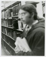 Black student solidarity protest in Wilbur Cross Library