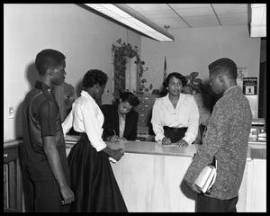 Anderson High School Students in School Office