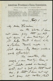 Letter to] My dear Garrison [manuscript