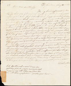 Thumbnail for Letter from Sarah Ann Adams, Hopkinton, to Amos Augustus Phelps, Aug. 23. 1833