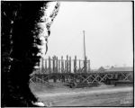 Construction of the Brazil pavilion for the 1904 World's Fair