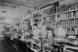 Copy photograph of the interior of an African American grocery store in Montgomery, Alabama.