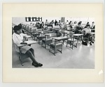 Students sitting at desks in an integrated classroom