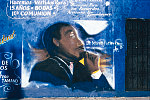 Mural of MLK, Jr., looking Tolteca, Compton Ave. at Vernon, South Central Los Angeles, 1998