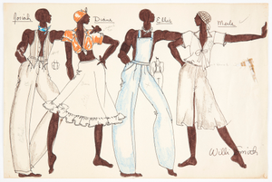 Costume design drawing