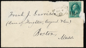 Letter from William Lloyd Garrison, New York, to Francis Jackson Garrison, Dec. 26, 1878