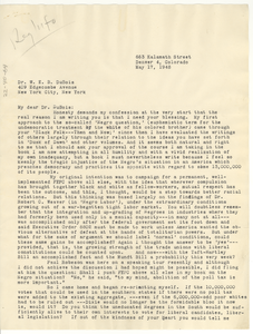 Letter from Kathleen R. Bruyn to W. E. B. Du Bois