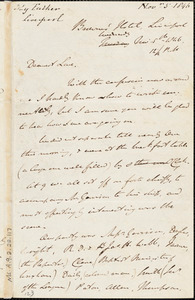 Letter from John Bishop Estlin, Liverpool, [England], to Mary Anne Estlin, 1846 November 5