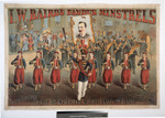 I.W. Baird’s famous minstrels : streets blockaded to see the matchless musical & military parade free to all