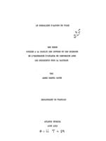 Symbolisms d'Alfred de Vigny, 1953