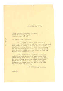 Letter from W. E. B. Du Bois to Martha Lucille Winston