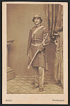 [Unidentified soldier, Engineer Captain, New York State Militia, in uniform with sword]