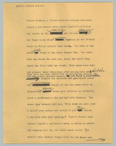 News Script: Murder Suspect