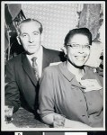 African American woman "Jean" pictured with unidentified man, Los Angeles, 1960