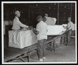 Employees bailing chemical cotton at Hercules Hopewell plant