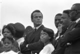 Harry Belafonte among the mourners at Martin Luther King, Jr.'s funeral.