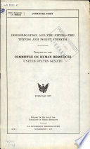 Desegregation and the cities, the trends and policy choices