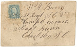 [Civil War envelope folded from wallpaper to William Randolph Barry]