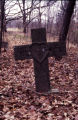 Golden Hill Cemetery: stone cross tombstone